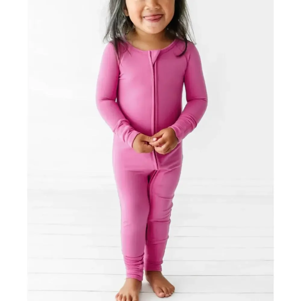 Little Sleepies Baby Girls Bamboo Viscose Zippy Sleeper Rosette Pink 3-6 months